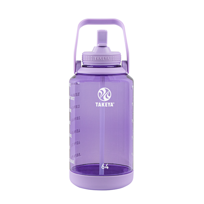 Tritan Motivational Water Bottle With Straw Lid P0