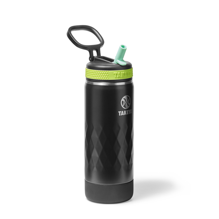 Kids Sport Water Bottle With Straw Lid O3