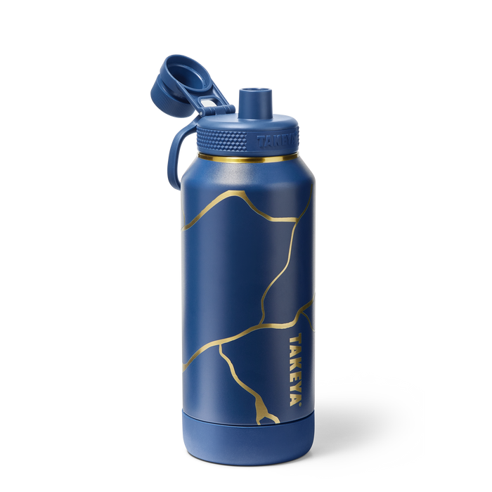 Kintsugi Water Bottle with Spout Lid R6