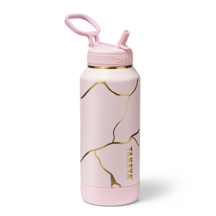 Kintsugi Water Bottle with Straw Lid G3
